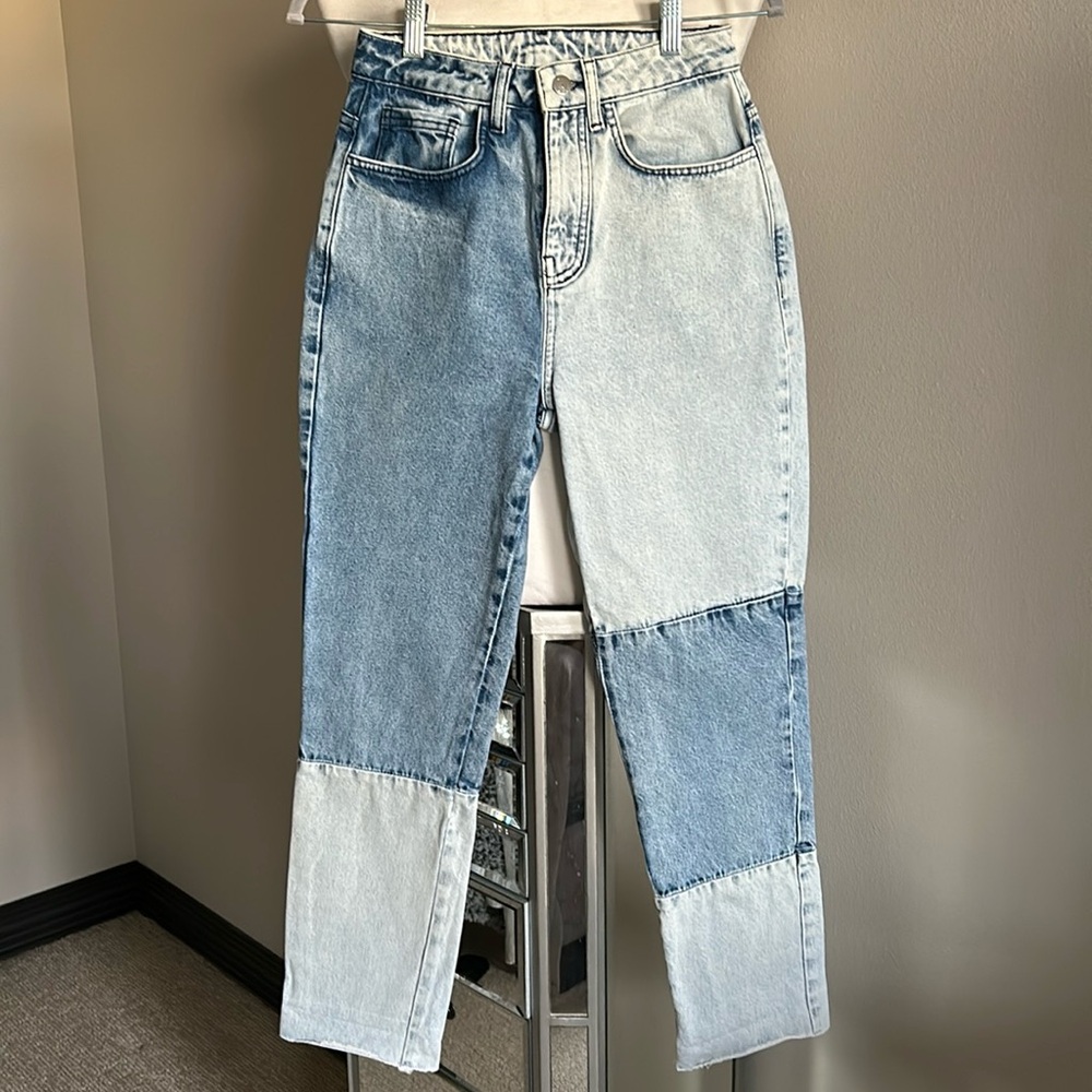 Reclaimed Vintage | Womens Vintage Patchwork Denim Jeans - Size - Picture 2 of 11